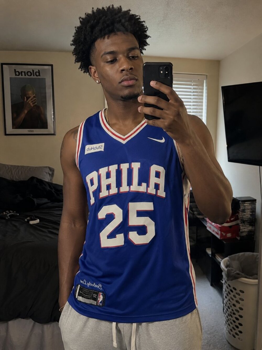 Nike Ben Simmons #25 Philadelphia 76ers Blue “Brotherly Love” Jersey Size 52